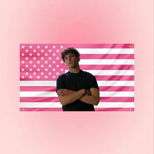 Mason Thames v3 Flag, Pink Aesthetic Wall Flag, Mason Thames Shirtless Flag, Actor Fan Room Decor hot actor wall art tv show tapestry