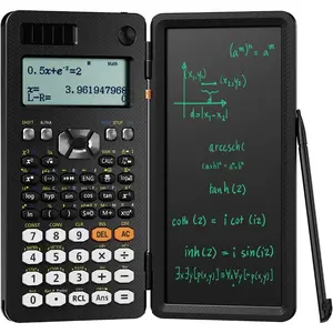Scientific Calculators, Upgraded 991ES Plus, Desktop, Multiview 4-Line Display, with Erasable LCD Writing Tablet, Solar and Battery Power, with Notepad, for School and Business