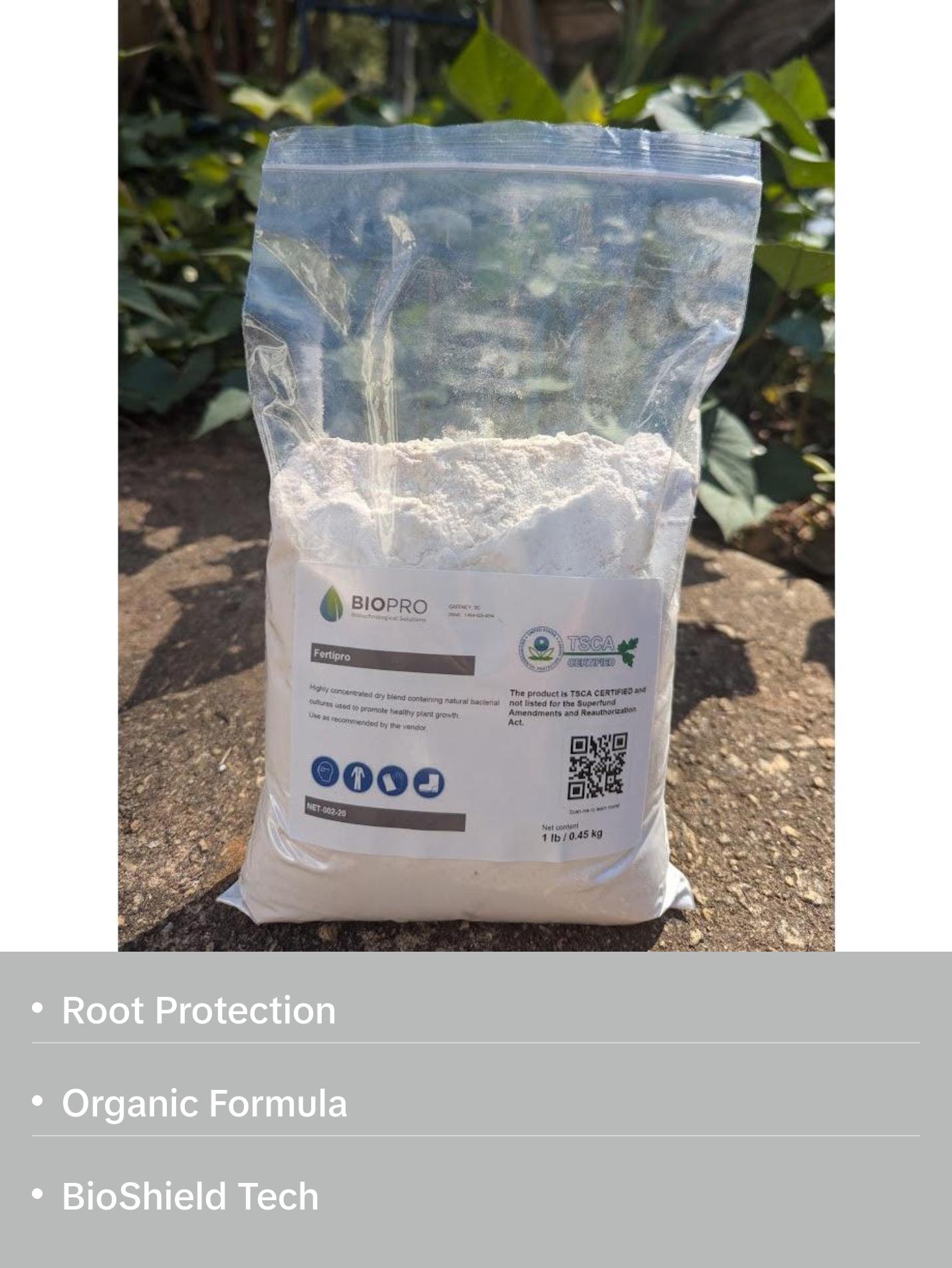 FertiPro, enzyme and bacteria for root protection, 100% Organic, BioShield Plant Protect