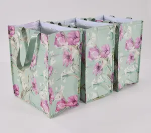 Periea Set of 3 Insulated Shopper Totes with Velcro Closure