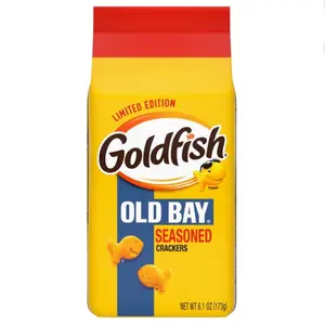 Goldfish  Old Bay Flavor Cheese Crackers - 1 Bag 6.1 oz Snack Crispy Seasoned Crackers