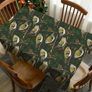 1 pc Bird Print Tablecloth, Washable Table Cover, Perfect for Picnics, Camping, Weddings, Birthdays, Restaurants, Self-Serve Buffets