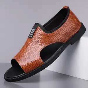 Men’s Open-Toe Slip-On Summer Sandals - Comfortable Shoe for Daily Wear, Hot Weather and Casual Outings
