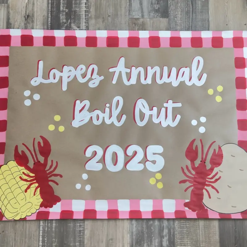 Hand painted banner