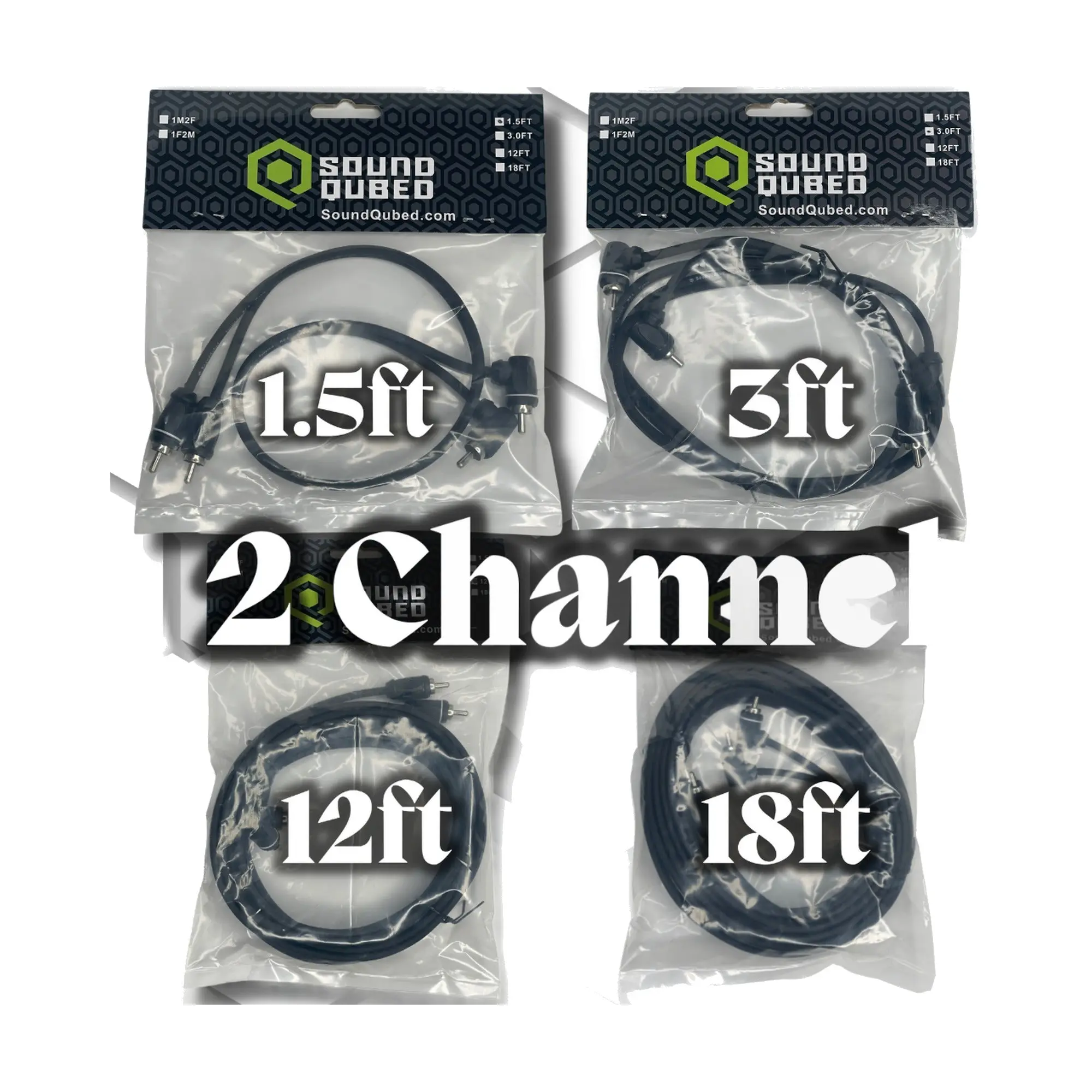 SoundQubed Twisted OFC 2-Channel RCA 1.5-18ft