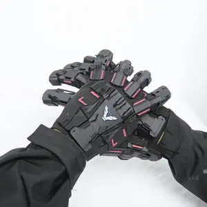 Cyberpunk Exoskeleton Mecha Gloves - 3D Printed Sci-Fi Armor Gauntlets, Flexible Cosplay Hand Armor for Costume, Photography & Outdoor Sports
