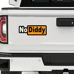 Durable PVC sticker "No Diddy" - suitable for laptops, water bottles, motorcycles, etc. | Automotive parts Car stickers