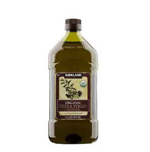 Kirkland Signature Organic Extra Virgin Olive Oil 2 L - Authentic Flavor for Cooking & Desserts USDA Organic Kosher First Cold Pressed US