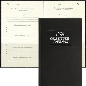 The Gratitude Journal, manifestation journal, Daily Journal with Prompts for Affirmation, Happiness, Mindfulness, Positivity, Wellness, Undated Journal for Women & Men(8.5 * 5.5 inches)