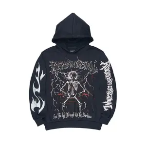 Deathrow Navy Graphic Hoodie Deathrow Navy Graphic Hoodie