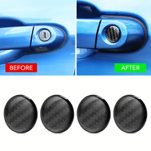 YITAP Universal Car Door Lock Cover Protector, Anti-Scratch Keyhole Protection, Entry Guard Decorative Sticker, Car Door Trim Sticker, Sticker For Cars, 4-Piece Set, Car Accessories, Car Decals