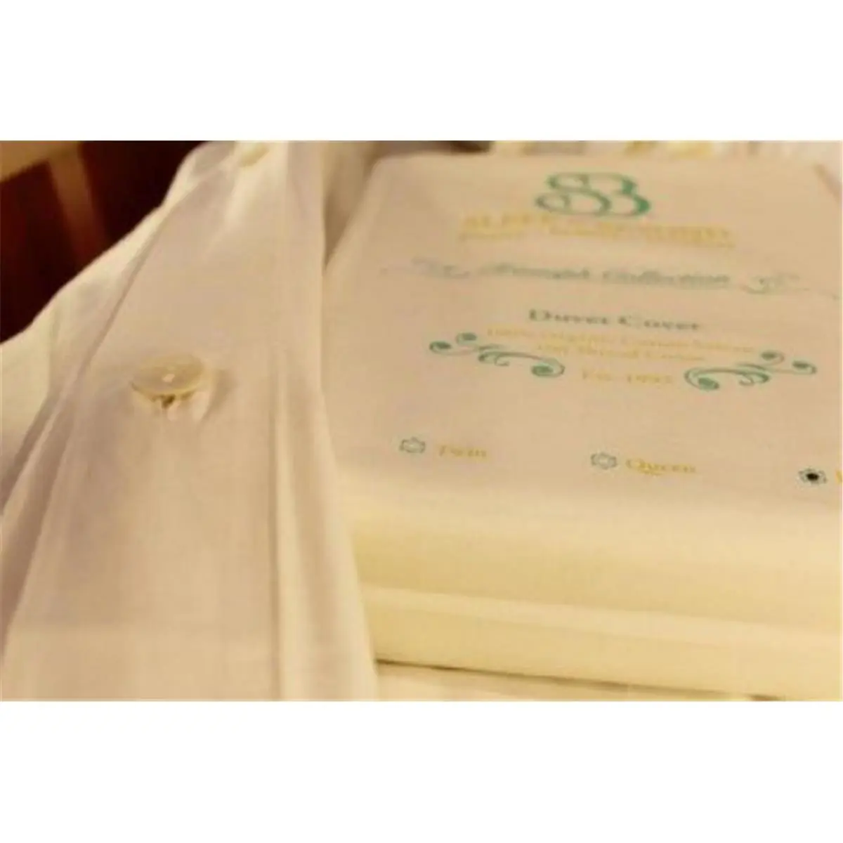 212 MAIN Classic Organic Cotton Smooth Sateen Duvet Cover - Twin Size Bed, 4 Seasons Use, Machine Washable, Four Seasons