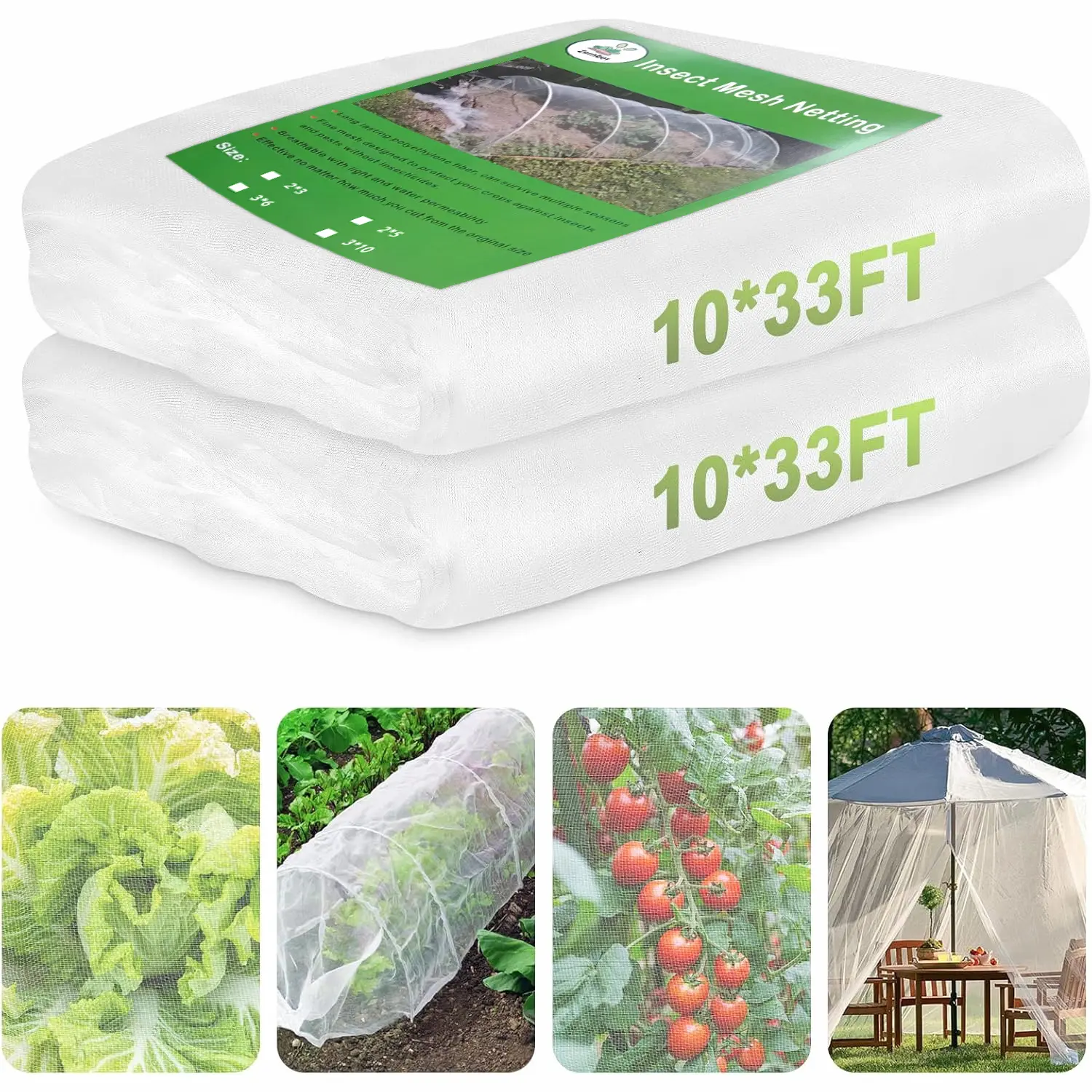 Ultra-Fine Mesh Netting for Gardens, Providing a Protective Barrier Against Pests Like Birds And Mosquitoes, Suitable for Covering Vegetables, Fruits, Flowers, And Crops in Greenhouses, Raised Beds, And Patios