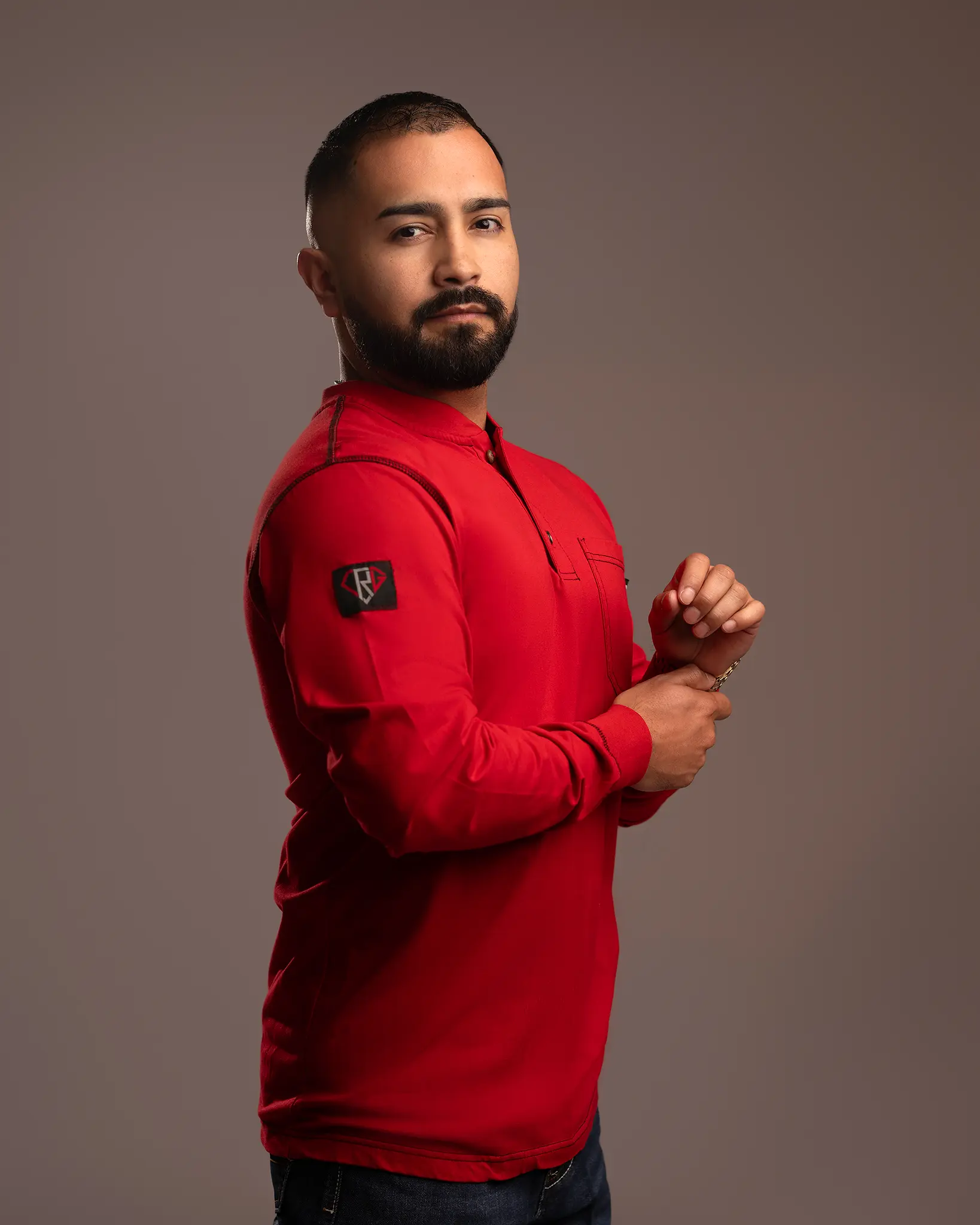 Red CRG FR Henley