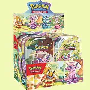 [ENG] Pokemon Prismatic Evolutions Mini Tin - SV: Prismatic Evolutions (PRE) Pokémon TCG Trading Card Game Pack collection box pack Authentic Collectible Cards Premium Collectors Box
