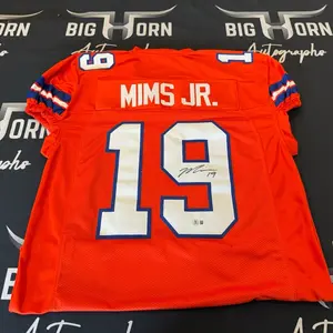 Marvin Mims Jr. Custom Broncos Throwback Jersey