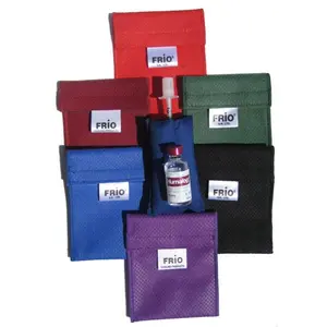 212 MAIN Men's Insulin Cooling Pouch - FRIO Mini Compact Wallet with Vial Storage, Black, 4 in. x 3 in., Keeps Cold