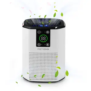 Fetions Premium HEPA Air Purifier with Aromatherapy – Advanced 3-Stage H13 True HEPA Filtration, Ambient Light Enhancement, Effectively Eliminates Allergens Like Pet Hair, Dust, Pollen, and Smoke