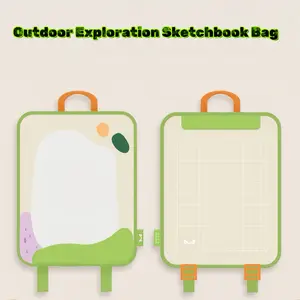 Outdoor Easel Backpack Nature Exploration Art Bag Portable Sketching Kit 2 Layer Easel Backpack for Kids Ages 3+ Waterproof & Lightweight