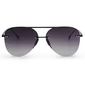 Smaller Megan 2 Faded Black - Tangle Free Aviator Sunglasses
