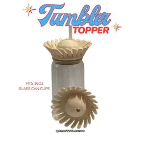 3D printed Pava Puertorriqueña Lid Topper – 16oz Cup Topper