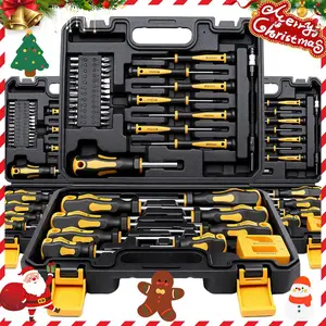 43pcs Magnetic Screwdriver Set, Including Slotted, Phillips, Hexagonal, Pozidriv, Magnetizer, Demagnetizer, Replaceable Screwdriver Bits and Sturdy Tool Case for DIY and Repair Work