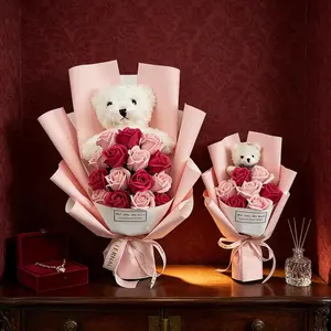 Eternal love in the gift box! 💕  Bear Eternal Flower Bouquet | Valentine's Day Must Give, Suitable for Mother's Day Graduation Season # Gift Inspiration # Romantic Gift