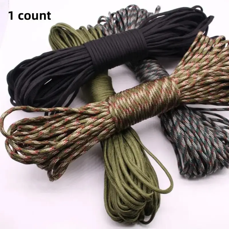 7-Strand Core Umbrella Rope, Outdoor Multifunctional Climbing Rope, Emergency Escape Rope, Safety Rope for Camping & Hiking