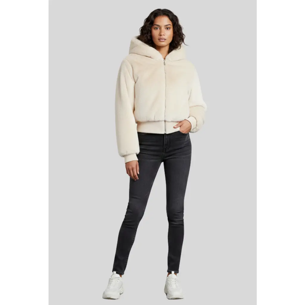 Miami Front Zip Short Fur Jacket