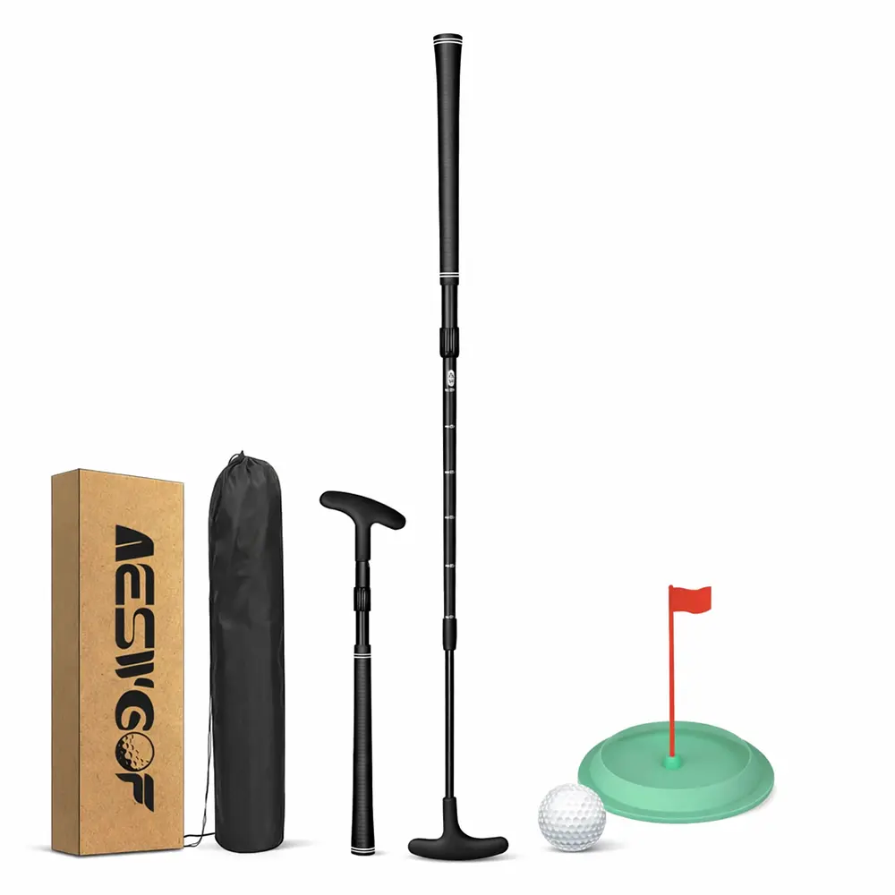 Adjustable Golf Putter Set with Golf Ball, Putting Cup and Storage Bag - Portable & Easy to Store, Ideal for Adults, Youth, Juniors & Kids, Perfect for Mini Golf Courses