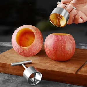 1PC Stainless Steel Apple Corer – Sharp Easy-Core Remover, Effortlessly Separates Seeds, Durable & Easy to Clean, Kitchen Helper Gadget for Baking, Snacks & Meal Prep, Rust-Proof Fruit Coring Tool