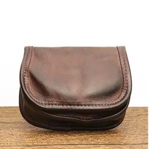 JSERYISGN Viking Sporran Retro Style Handcrafted Genuine Cowhide Leather Card Wallet Coin Purse Halloween Gift for Boyfriend Husband Father Valentine's St. Patrick's