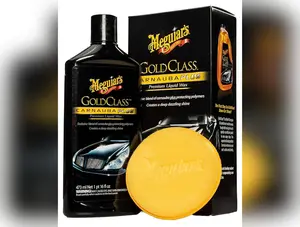 Meguiar's Gold Class Carnauba Plus Premium Liquid Wax - Long-lasting Protection, Deep Shine, Easy Application - The Perfect Car Wax for All Vehicles with Glossy Paint - 16 Oz
