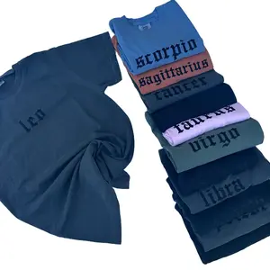 Comfort Colors Zodiac T-Shirt, Vintage Astrology Graphic Tee, Unisex Cotton Shirt, Horoscope Gift for Men Women, Retro Star Sign Top