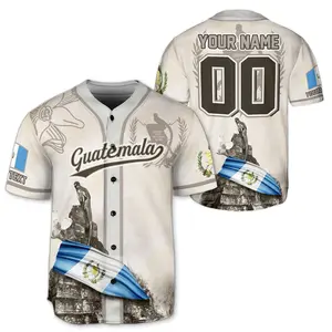 Customized Guatemala Baseball Jersey Personalized Name & Number Men s Guatemala Jersey Baseball