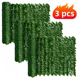 Outdoor Artificial Ivy Privacy Fence Screen, UV Resistant Leaf Panels, Ideal for Patio Balcony Garden Decor, Thanksgiving Gift Choice, Decorative Fence