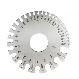 A Double-sided Round Wire Cable Steel Wire Gauge Measuring Tool for Welding Thickness, Measuring Tool Metal Heavy Duty