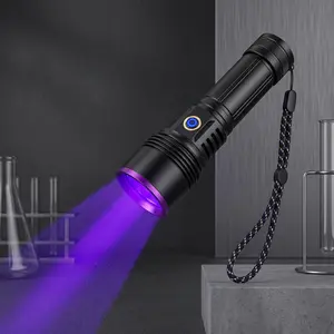 20W High-Power Rechargeable 365nm UV Flashlights, Aluminum LED Blacklight with Professional Filter Lens, Built-In Batteries & Cells for Amber Hunting, Antique Appraisal (Sports & Outdoor Camping & Hiking Lights & Lanterns) Work Remote Set