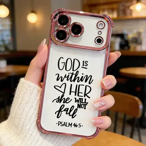 God Is Within Her She Will Not Fall Psalm 46:5 Phone Case for iPhone 17 16 15 14 13 12 11 Pro Max Plus Air Christian Bible Verse Aesthetic Shockproof Soft TPU Cover Faith Gift DDSJ260407022