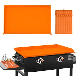 Heavy-Duty Silicone Griddle Cover for Blackstone, 36-Inch Waterproof Safe for consumption BBQ Mat with 16-Inch Non-Stick Accessory Lid, Oil & Rust Resistant
