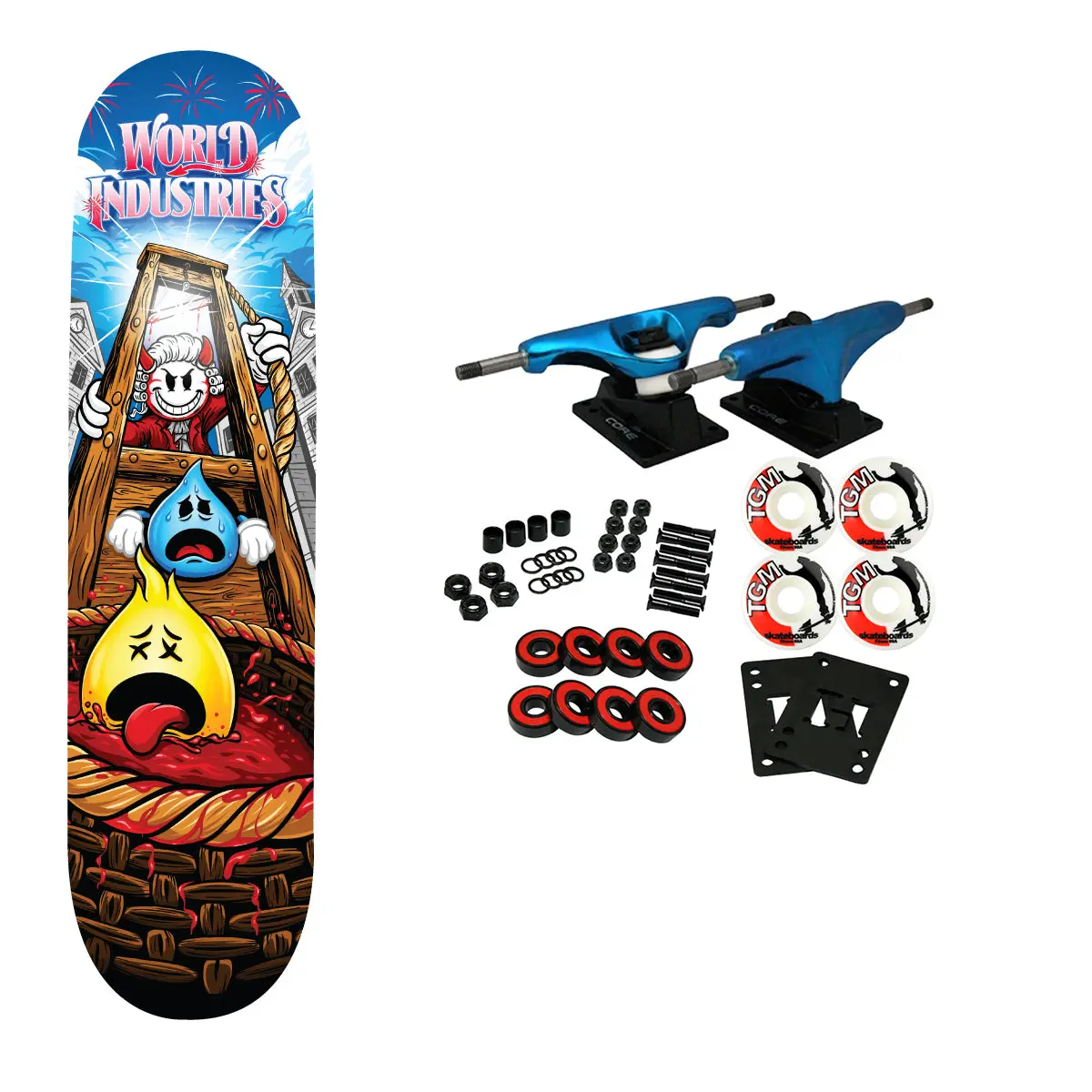 World Industries Skateboard Complete Guillotine 8.25" x 31.63"