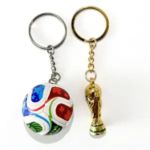 2026 Football Keychain Set: Match Ball Design, Premium SportsFan Accessories