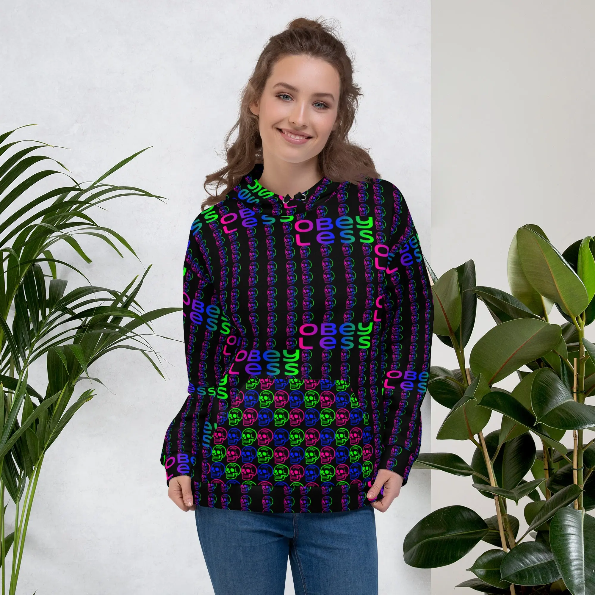 OBEY LESS SPECIAL EDITION neon night hoodie