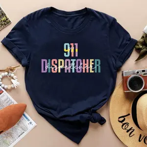 Thin Gold Line Dispatcher Shirt, 911 Crew Tee, Emergency Telecommunicator Sweatshirt