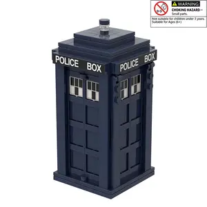 Time Phone Box Building Blocks Toy, building block sets, 186pcs/set Building Kit Creative Desktop Ornament, Assembly Bricks Toy for Home Office Desktop Decor