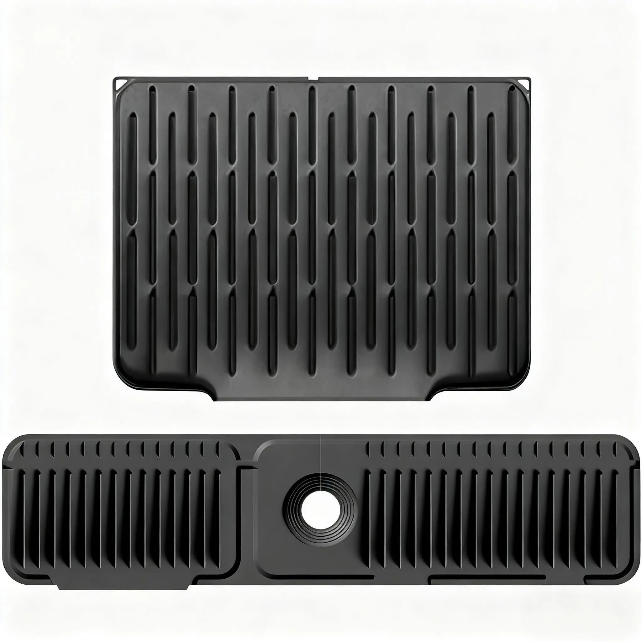 【Various pack】Sink Faucet Mat for Kitchen &Bathroom,Silicone Folding Splash Guard,Draining Mat with Button Lock,moistureproof mat for bath,Sink Accessories for Kitchen