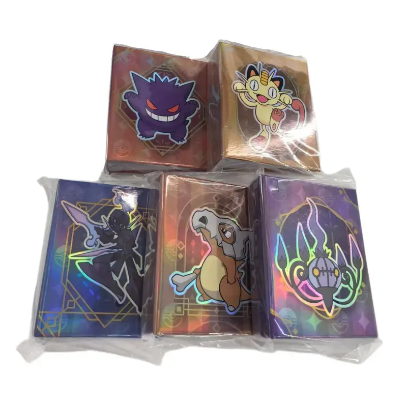 Pokémon Chinese Gem Pack Vol.3 Exclusive Themed Binder Set with Sleeves, High-Quality Collectible Album with Character Art, Protects Cards Featuring Gengar, Cubone, Meowth, Ceruledge, Chandelure, New