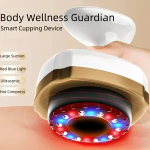 Relax & Heal 4 in 1 Cupping Massager EMS Heat Pulse Red Blue Light Therapy Daily Use Local Shipment Within 24 Hours