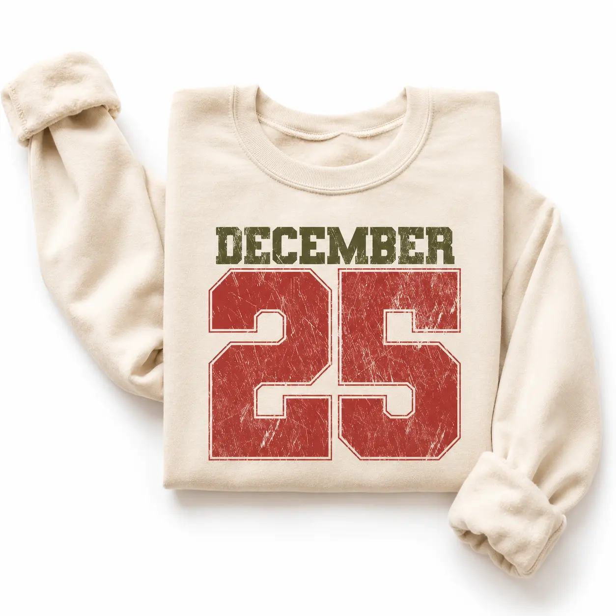Retro Christmas Sweatshirt, December 25 Shirt, Holiday Clothing, Womens Christmas Shirts, Christmas Gift, Winter Sweater