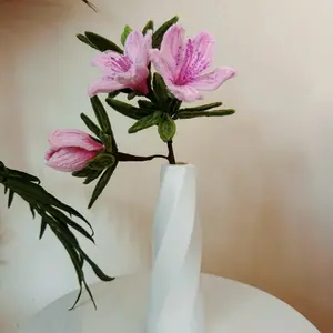 Enchanting Azalea flower branch Pipe Cleaner Flowers DIY Kit for home decoration or gifts